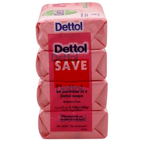 Dettol Skincare Soap With Moisturizers 125 G Pack Of 4 JioMart