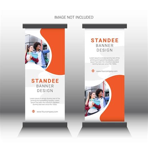 Premium Vector Roll Up Standee Banner Design