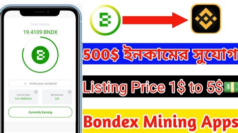 Bondex Mining Apps Binance Support Bndx Token