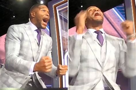 Michael Strahan’s real reaction caught by behind-the-scenes cameras as ...