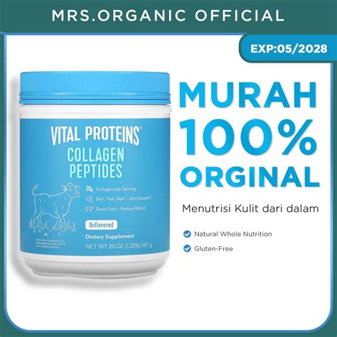 Jual Vital Proteins Collagen Peptides Unflavored 567 Gr Awet Muda Mulus Shopee Indonesia