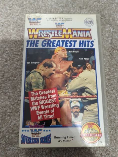 Wwf Wwe Wrestlemania The Greatest Hits Vhs Hulk Hogan Macho Man