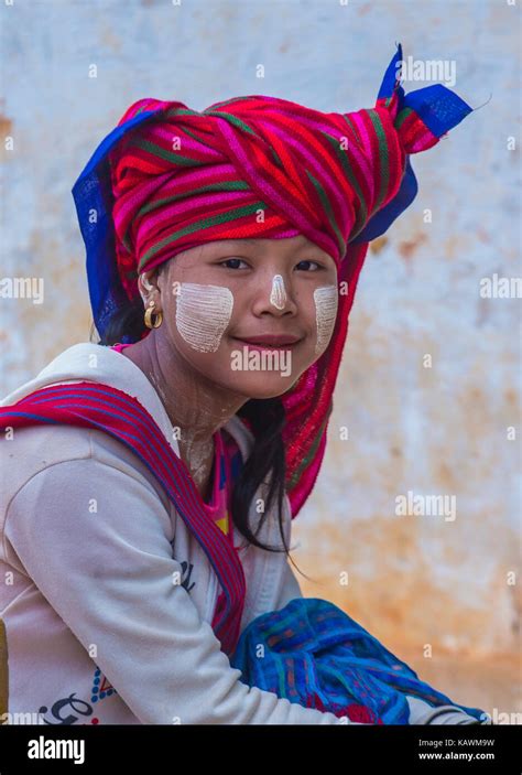 Inle Lake Myanmar Sep Portrait Of Intha Tribe Woman In Inle