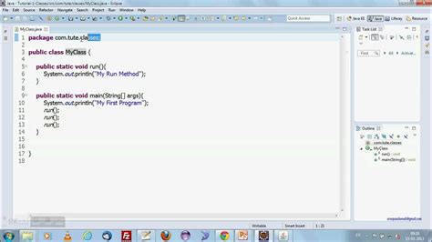 Java Tutorial Eclipse Eclipse Java 'hello World' Introduction Tutorial.