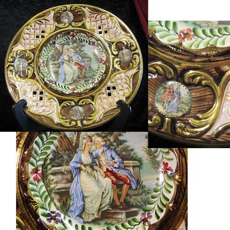 Антикварный фарфор, фаянс, майолика.Тарелка. | Антикварный фарфор ...