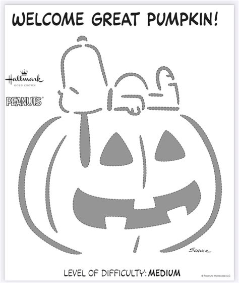 A Pumpkin With The Words Welcome Great Pumpkin