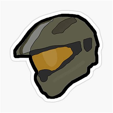 Halo Helmet Stickers Redbubble