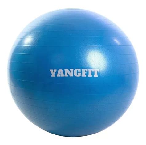 Bola Pilates Suíça Exercícios Yoga 55cm Bomba De Inflar Yangfit