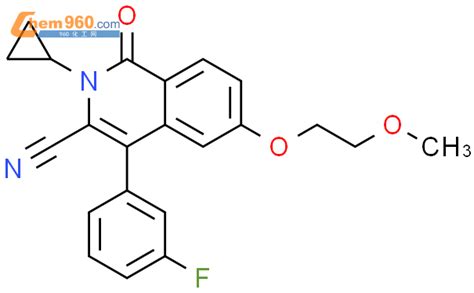 849634 62 4 3 Isoquinolinecarbonitrile 2 Cyclopropyl 4 3 Fluorophenyl