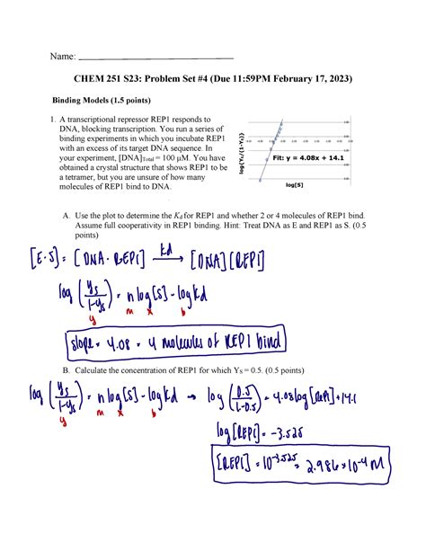 Pset Problem Set For Weekly Assignment Name Chem S