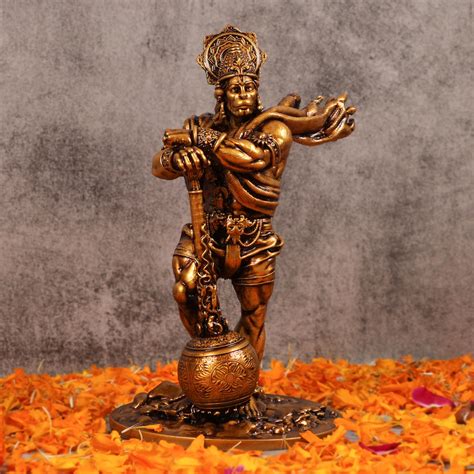 Buy Vareniyam Lord Hanuman Ji Murti Meditation Bajrangbali Statue