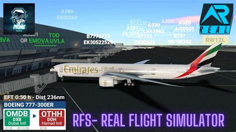 RFS Real Flight SimulatorDubaiTo DohaEmiratesBoeing 777300ER