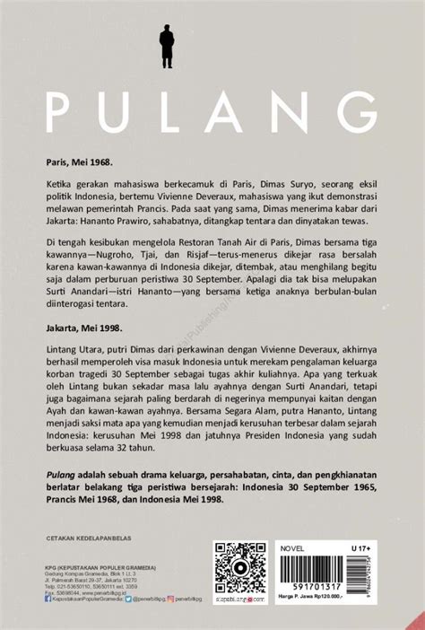 Buku Novel Pulang New Cover Leila S Chidori Buku Alat Tulis Buku