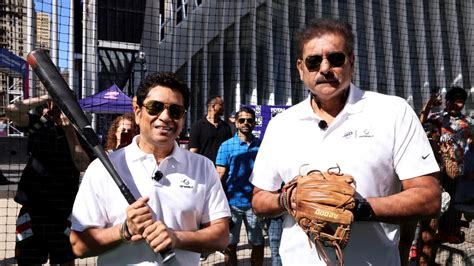 Watch: Sachin Tendulkar, Ravi Shastri Try Their Hands at Baseball Ahead ...