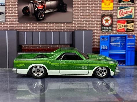Loose Hot Wheels Chevy El Camino Green And White Etsy