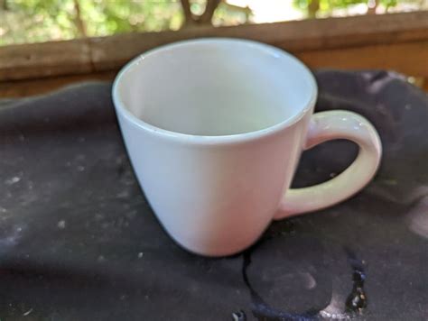 Large Plain White Coffee Cups/Mugs Ceramic/Porcelain Restaurant Type ...