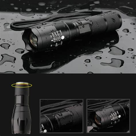 2000lm LED Waterproof Flashlight Focusable 3 Modes "Mini-TorchX"