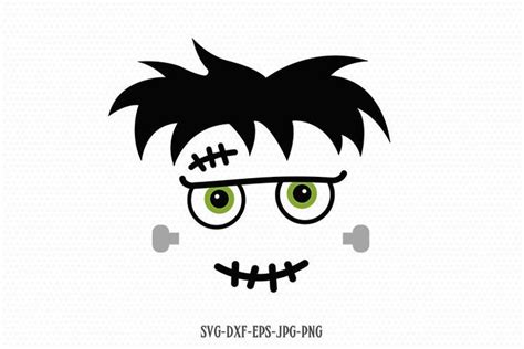 Halloween Frankenstein Face Svg Halloween Svg Cricut Files Svg