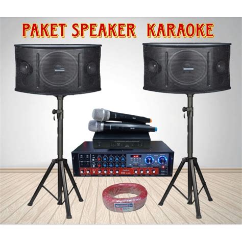 Jual Paket Karaoke Karaoke Speaker Inch Targa Dan Ampli Firstclass