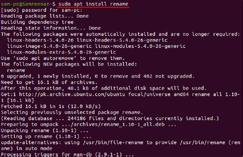 Comment Renommer Un Fichier Dans Le Terminal Ubuntu