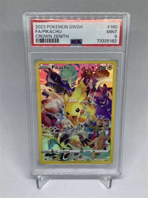 Pokemon Crown Zenith Pikachu Full Art Secret Rare Psa