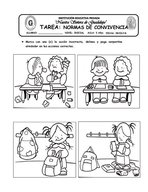 09 Tarea Normas De Convivencia C03 En 2023 Imagenes De Convivencia Escolar Acuerdos De