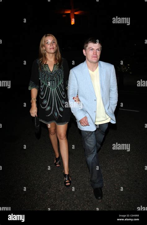 Boxer Ricky Hatton and girlfriend Jennifer Dooley Outside the Met Bar London, England - 04.07.08 ...