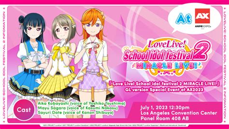 Llsif2 Special Event 1280x720 Richard Phan Anime Expo