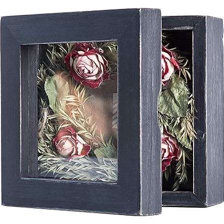 Amazon Sunmeg X Small Shadow Box Frame Display Case Wood With