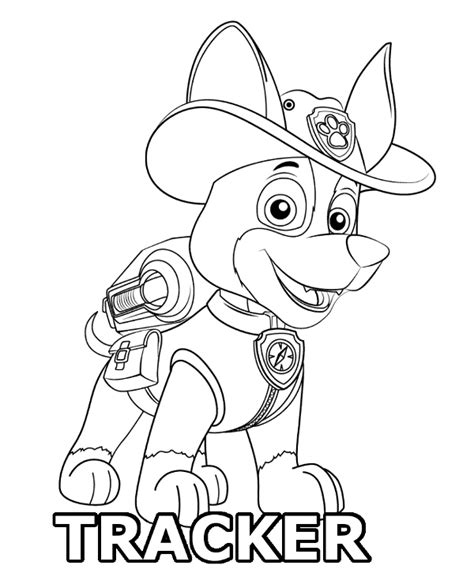 Carlos And Tracker From Paw Patrol Coloring Page - Free Printable ...