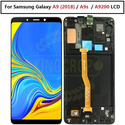 For Samsung Galaxy A9 2018 LCD A9s A9 Star Pro LCD Display With Frame