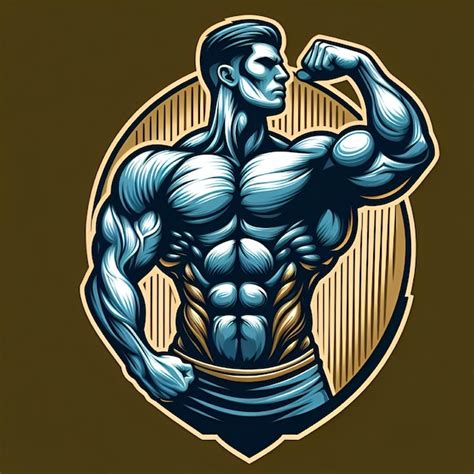 Premium Vector Vector Muscular Bodybuilder Logo