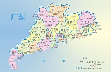 广东行政地图 广东省地图 微信公众号文章