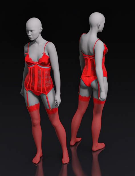 Refined Lingerie II For Genesis 8 Females And Genesis 9 3d Models For