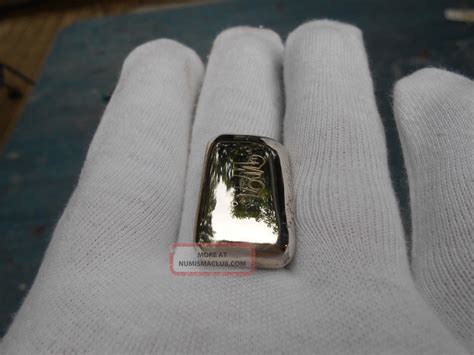 One Troy Ounce 1 Ozt Handpoured Handcrafted 925 Sterling Silver Bar