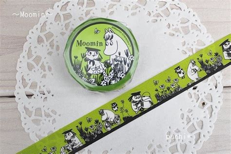 Moomin 野原の2人 クリップダッスとスノークの女の子きみどり ムーミンマスキングテープ マスキングテープ Puchi 通販