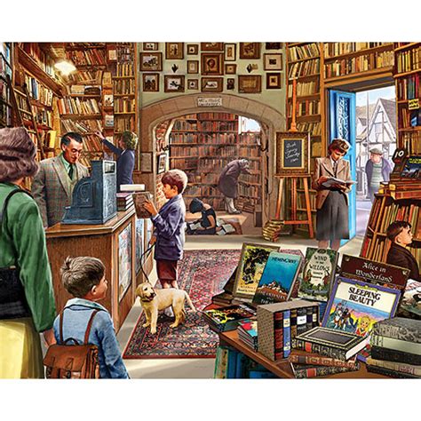 Old Book Store Jigsaw Puzzle Just Released White Mountain Puzzles