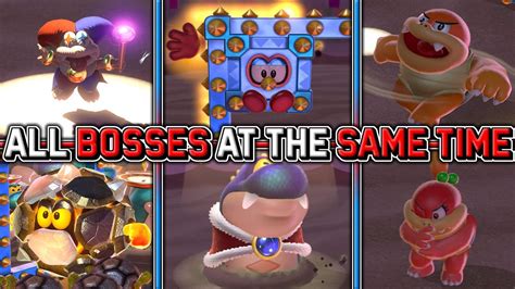 How To Beat All Bosses At The Same Time In Super Mario 3d World Youtube