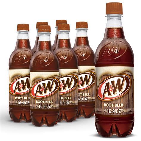 A W Caffeine Free Low Sodium Root Beer Soda Pop Fl Oz Pack