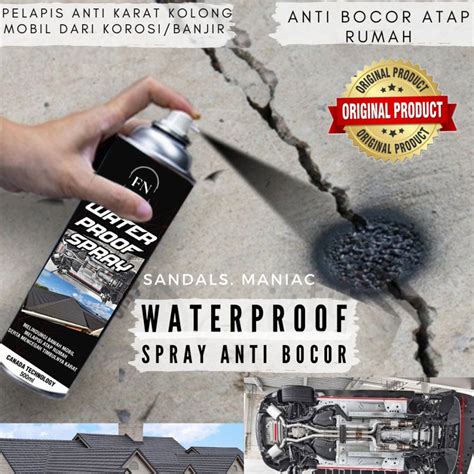 Jual Spray Anti Bocor Atap Cairan Pelapis Anti Karat Waterproof Cocok