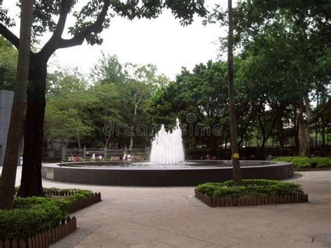 Fountain at Victoria Park, Hong Kong Editorial Photo - Image of city ...