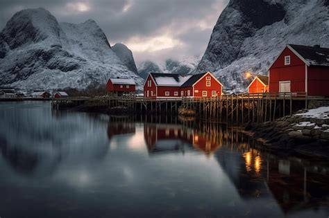 Premium AI Image | Beautiful Norway culture landscape