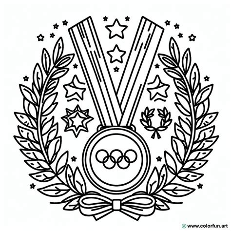 2024 Olympic Medal Coloring Page Download Or Print For Free