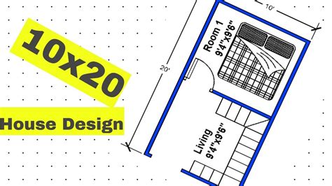 10x20 small House Plan Design With Single Bedroom - YouTube