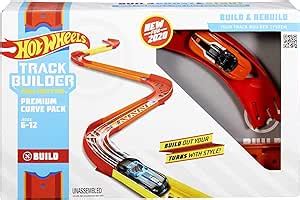 Hot Wheels Track Builder Unlimited Playset Premium Curve Pack Component Parts Scale