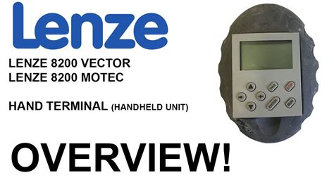 LENZE VECTOR 8200 MOTEC Handheld Unit HAND Terminal Overview E82ZBB