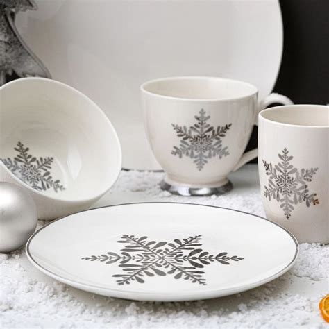 FLORINA Talerz deserowy świąteczny Elsa 20 cm porcelanowy kup online w