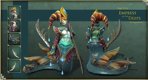 Dota2 Naga Siren Empress Of The Deeps Final By Anuxinamoon On