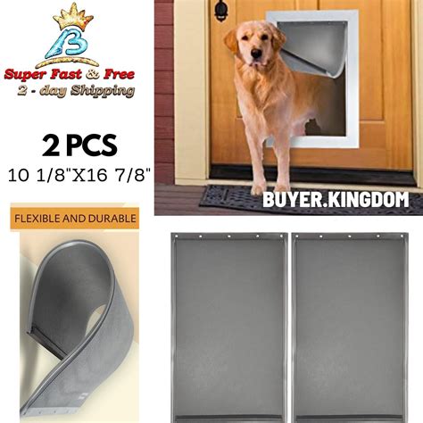 2 Large Pet Door Flap Replacement For Petsafe Pac11 11039 In Wall Pet