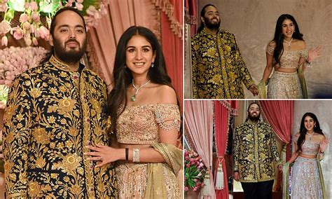 Billionaire Heir Anant Ambani And Fiancée Radhika Merchant Flaunt Their